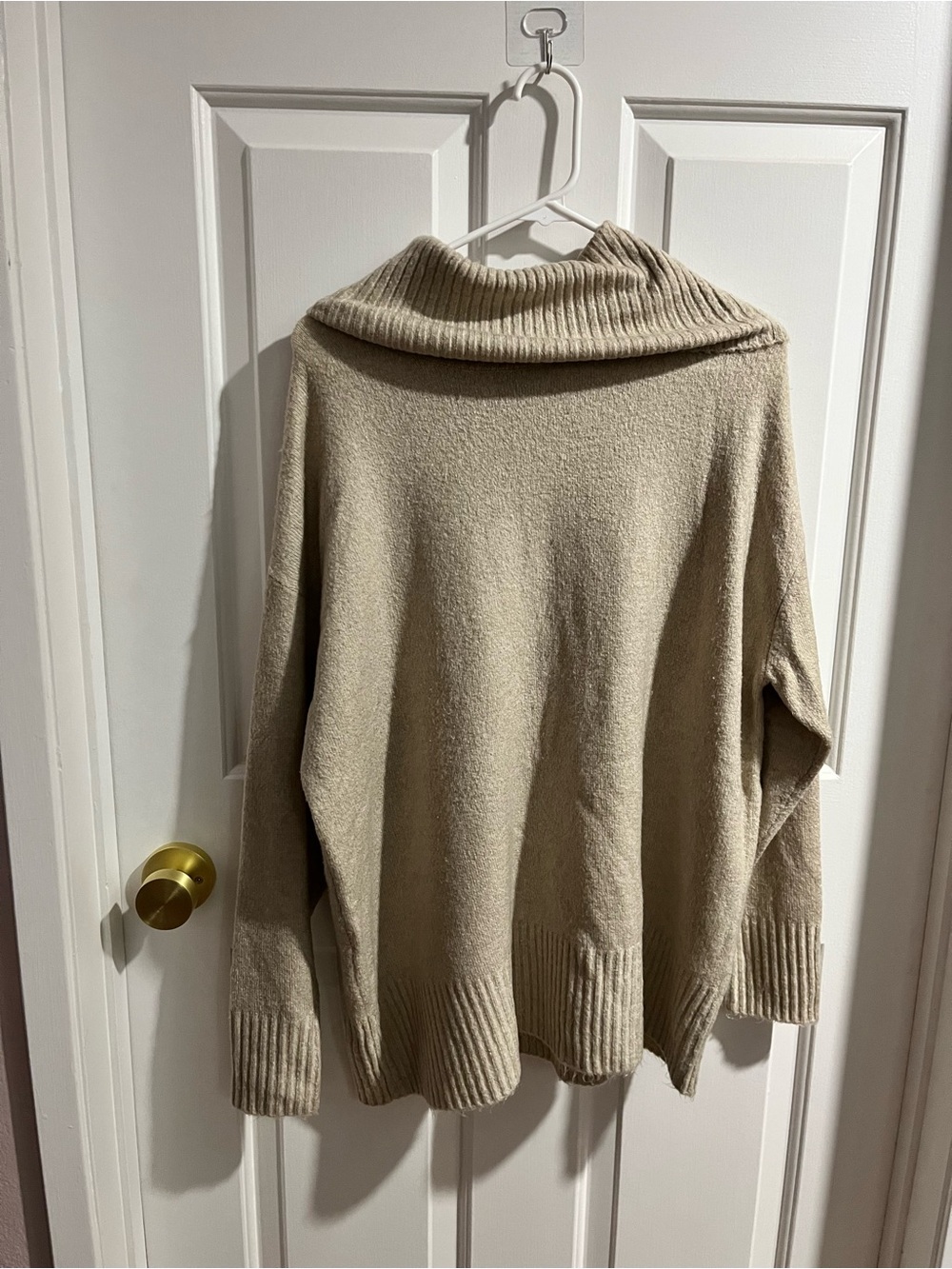 Saks 5th Avenue Comfy Oversized Cowl Neck Sweater - Cream